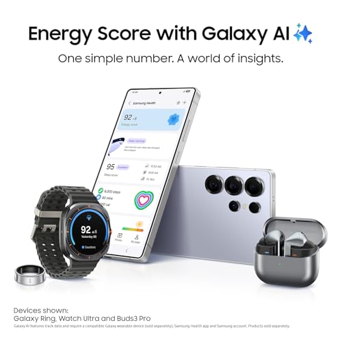 Samsung Galaxy S25 Ultra, 512GB AI Smartphone, Unlocked Android, AI Night Mode Camera, Snapdragon 8 Elite Fast Processor, 5000mAh Battery, Built-in S Pen, 2025, US 1 Yr Warranty, Titanium Gray - AOP3D tech