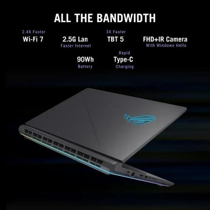 ASUS ROG Strix G18 18" 2.5K 240Hz Gaming Laptop, NVIDIA GeForce RTX 5080 16GB DDR7, Intel Ultra 9 275HX(Up to 5.4 GHz), 64 GB DDR5 RAM, 8 TB SSD, Wi-Fi 7, Backlit KB, Windows 11 Pro, with MS Office - AOP3D tech