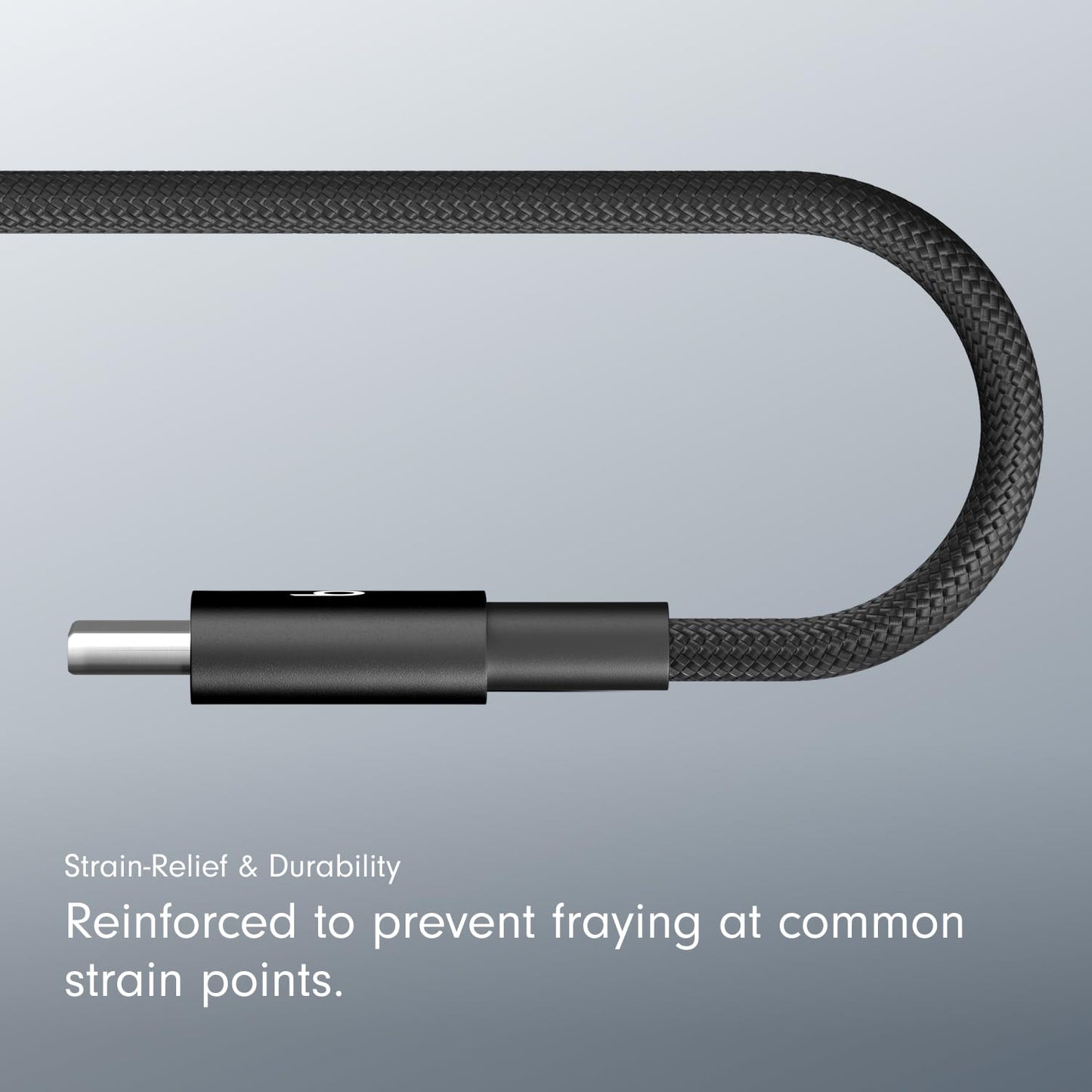 Beats USB-C to USB-C Woven Cable 2 Pack Fast Charging Durable/Tangle-Free Compatible Charger for Apple & Android Devices (1.5 m, 5 ft) - Bolt Black - AOP3D tech
