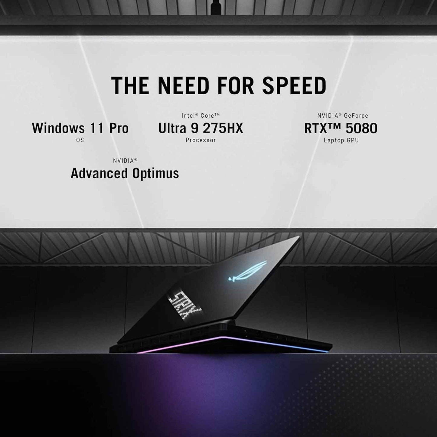 ASUS ROG Strix Scar 16 (2025) AI Gaming Laptop, 16" 2.5K ROG Nebula HDR Mini LED 240Hz Display, Intel Core Ultra 9-275HX, GeForce RTX 5080 16GB, 64GB DDR5, 8TB PCIe SSD, Windows 11 Pro, w/USB Hub - AOP3D tech