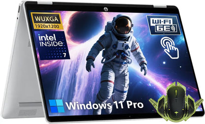 HP OmniBook 5 Flip 2-in-1 Touch Screen i7 Laptop, 16GB DDR5 RAM 1TB SSD Intel Core 7 150U Processor(Beat i7 1355U), 14" FHD+IPS Display, Backlit Keyboard, Wi-Fi 6E, 5MP IR Privacy Camera, Win 11 Pro - AOP3D tech