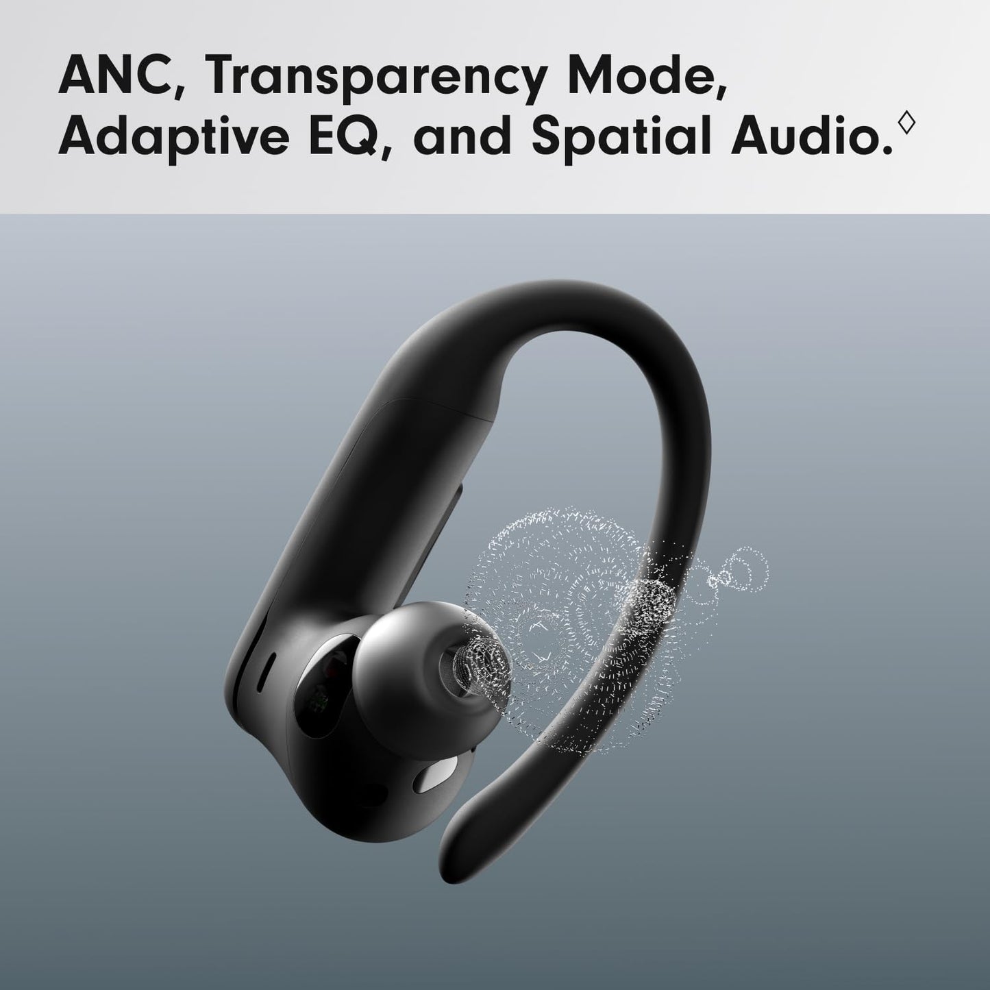 Beats Powerbeats Pro 2 - Wireless Noise Cancelling Workout Earbuds with Secure- Fit Earhooks, Up to 45-Hour Battery with Charging Case, Sweat & Water Resistant, Heart Rate Monitoring - Jet Black - AOP3D tech