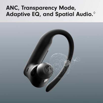 Beats Powerbeats Pro 2 - Wireless Noise Cancelling Workout Earbuds with Secure- Fit Earhooks, Up to 45-Hour Battery with Charging Case, Sweat & Water Resistant, Heart Rate Monitoring - Jet Black - AOP3D tech