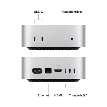 Apple 2024 Mac mini Desktop Computer with M4 chip with 10‑core CPU and 10‑core GPU: Built for Apple Intelligence, 16GB Unified Memory, 256GB SSD Storage, Gigabit Ethernet. Works with iPhone/iPad - AOP3D tech