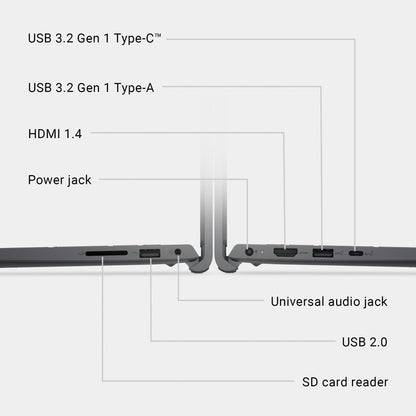 Dell 15 Laptop DC15255-15.6-inch FHD 120Hz Display, AMD Ryzen 5-7520U, 8GB LPDDR5 RAM, 512GB SSD, AMD Radeon 610M Graphics, Windows 11 Home, Onsite Service - Carbon Black - AOP3D tech