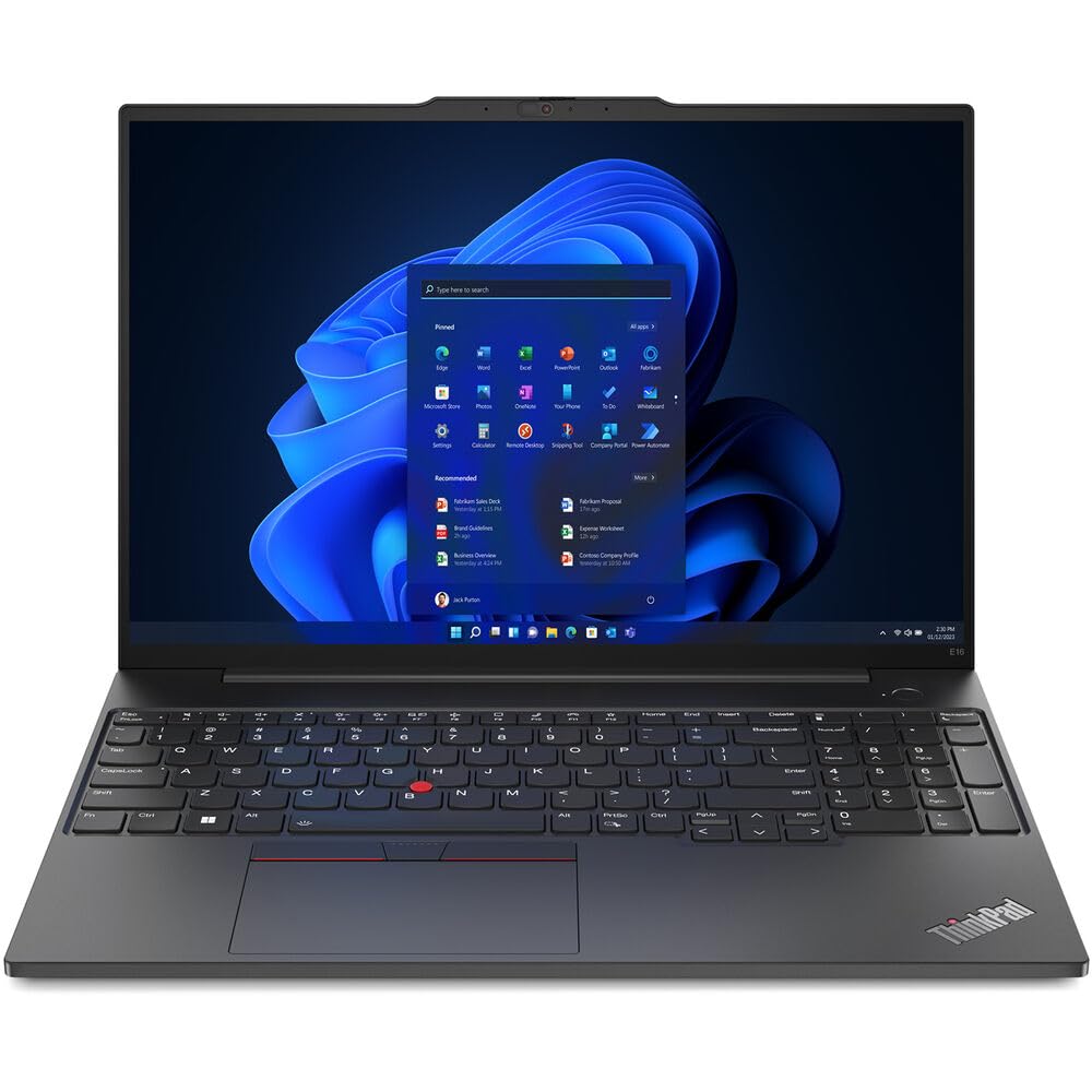 Lenovo 2025 ThinkPad E16 Gen 2 16” WUXGA IPS Laptop 16-Core Intel Core Ultra 7 155H(Beat 155U) 16GB DDR5 2TB SSD Thunderbolt 4 WiFi AX RJ-45 BT Webcam Windows 10 Pro Office 2024 Professional Plus - AOP3D tech
