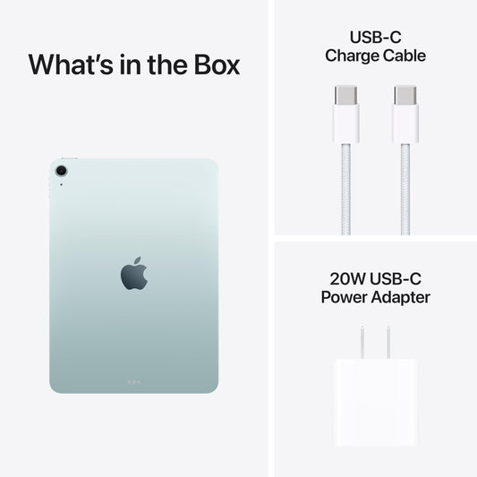 Apple iPad Air 11-inch with M3 chip Built for Apple Intelligence, Liquid Retina Display, 128GB, 12MP Front/Back Camera, Wi-Fi 6E, Touch ID, All-Day Battery Life — Blue - AOP3D tech