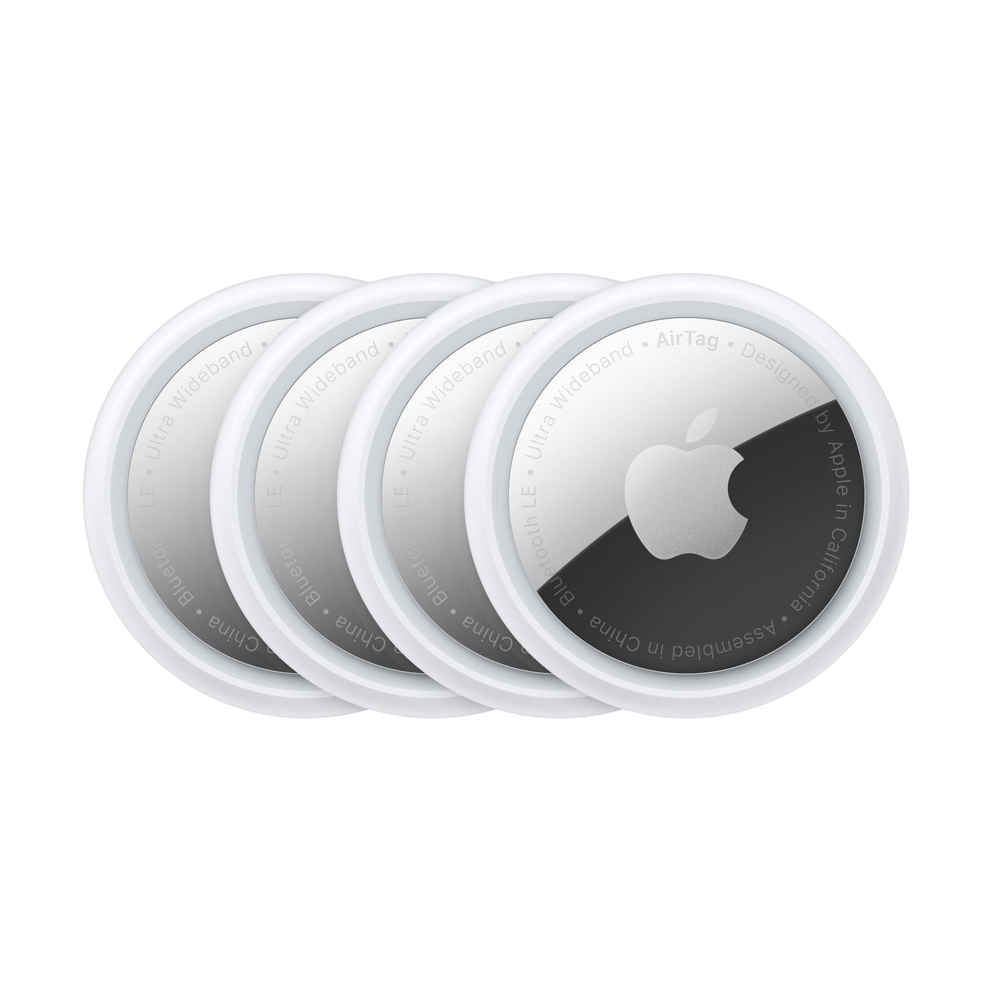 Apple AirTag 4 Pack. Keep Track of and find Your Keys, Wallet, Luggage, Backpack, and More. Simple one-tap Set up with iPhone or iPad - AOP3D tech