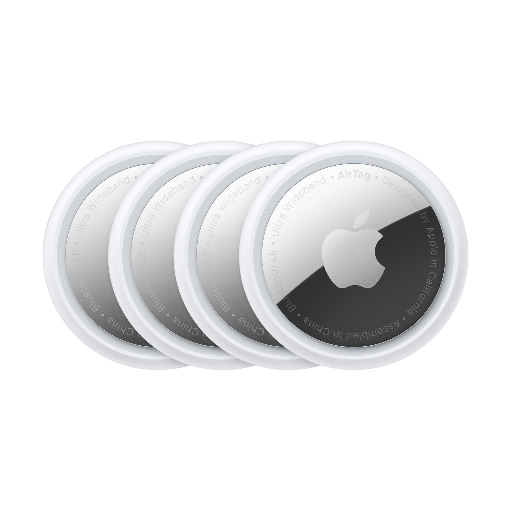 Apple AirTag 4 Pack. Keep Track of and find Your Keys, Wallet, Luggage, Backpack, and More. Simple one-tap Set up with iPhone or iPad - AOP3D tech