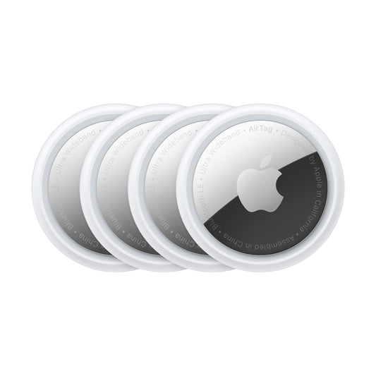 Apple AirTag 4 Pack. Keep Track of and find Your Keys, Wallet, Luggage, Backpack, and More. Simple one-tap Set up with iPhone or iPad - AOP3D tech