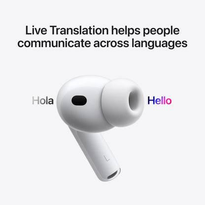 Apple AirPods Pro 3 Wireless Earbuds, Active Noise Cancellation, Live Translation, Heart Rate Sensing, Hearing Aid Feature, Bluetooth Headphones, Spatial Audio, High-Fidelity Sound, USB-C Charging - AOP3D tech