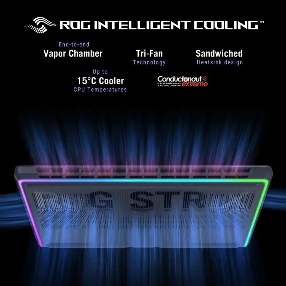 ASUS ROG Strix G18 Gaming Laptop 2025, Intel Ultra 9 275HX(24 Cores), NVIDIA GeForce RTX 5080, 18 Inch 2.5K 240Hz Display, 64GB DDR5, 4TB SSD, WiFi 7, Backlit Keyboard, Windows 11 Pro, Accessories - AOP3D tech