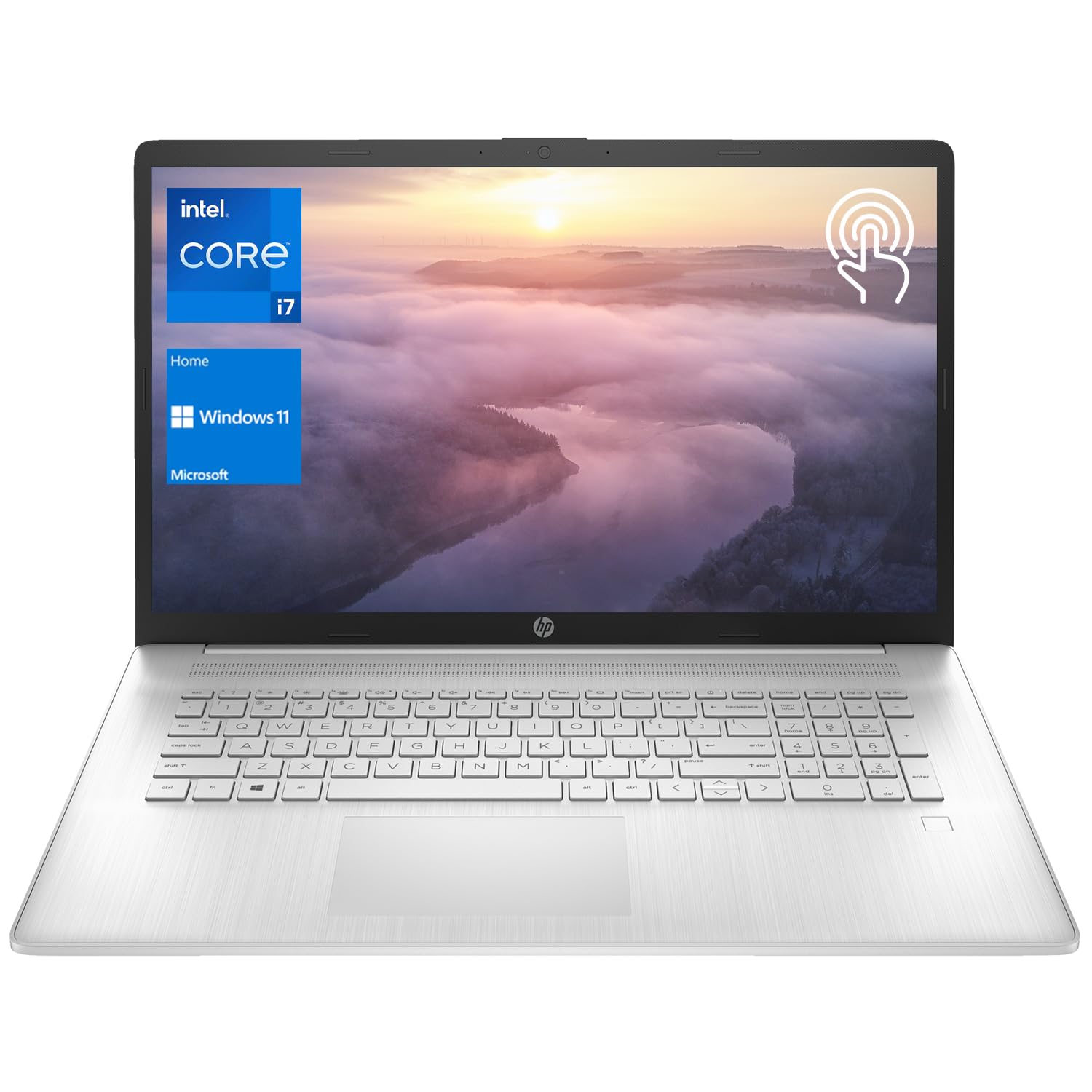 HP 2023 Latest Essential Laptop, 17.3" HD+ Touchscreen, 13th Gen Intel Core i7-1355U, 32GB RAM, 1TB PCIe SSD, Webcam, Backlit KB, FP Reader, Wi-Fi 6, Windows 11 Home - AOP3D tech