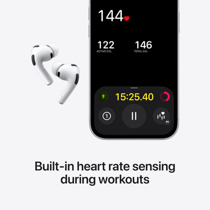 Apple AirPods Pro 3 Wireless Earbuds, Active Noise Cancellation, Live Translation, Heart Rate Sensing, Hearing Aid Feature, Bluetooth Headphones, Spatial Audio, High-Fidelity Sound, USB-C Charging - AOP3D tech
