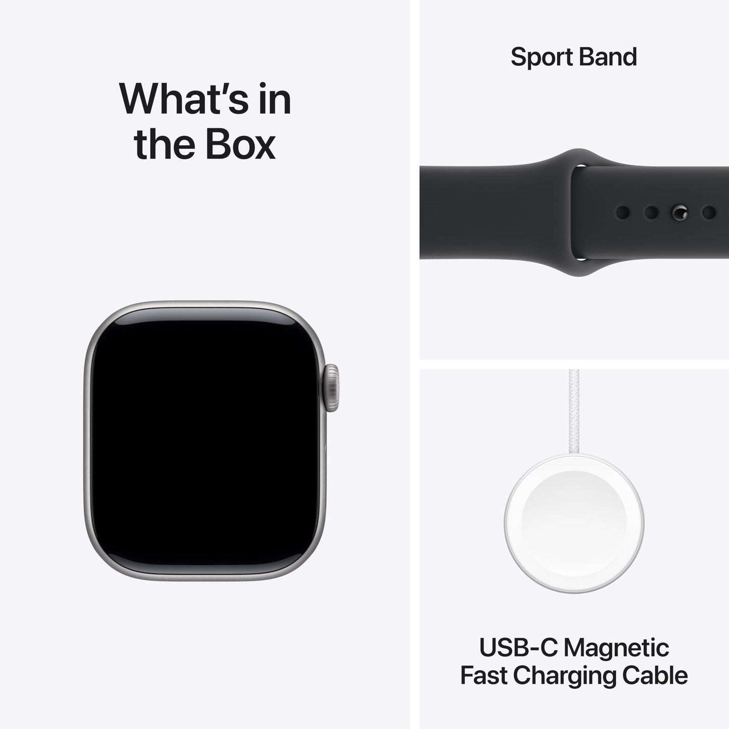 Apple Watch Series 11 [GPS 42mm] Smartwatch with Space Gray Aluminum Case with Black Sport Band - S/M. Sleep Score, Fitness Tracker, Health Monitoring, Always-On Display, Water Resistant - AOP3D tech