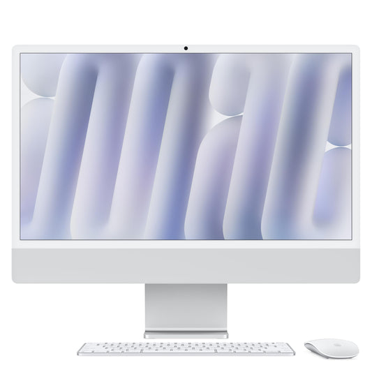 Apple 2024 iMac All-in-One Desktop Computer with M4 chip, 10-core CPU, 10-core GPU: Built for Apple Intelligence, 24-inch Display, Nano-Texture Glass, 16GB Unified Memory, 256GB SSD Storage; Silver - AOP3D tech