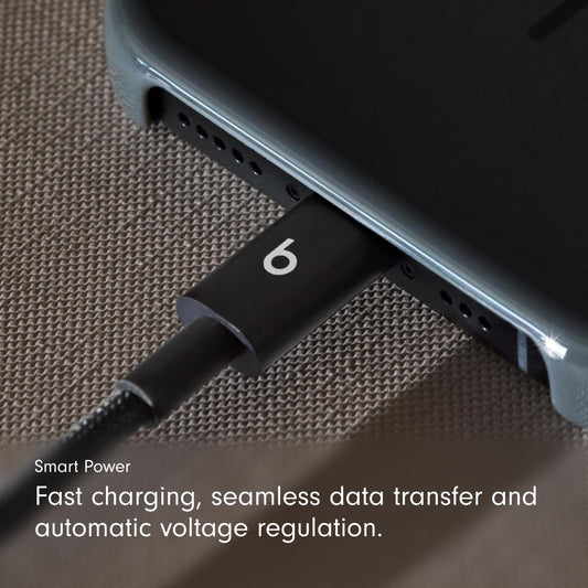 Beats USB-C to USB-C Woven Cable 2 Pack Fast Charging Durable/Tangle-Free Compatible Charger for Apple & Android Devices (1.5 m, 5 ft) - Bolt Black - AOP3D tech
