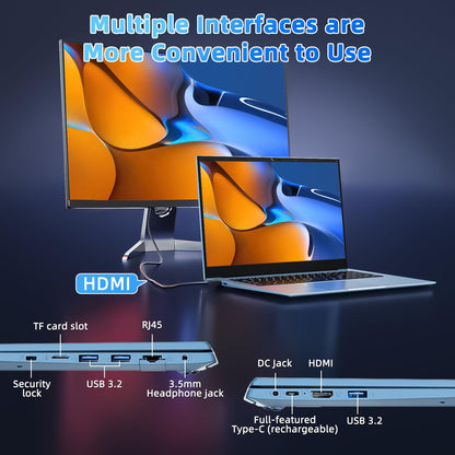 SGIN 15.6 Inch Laptop Computer, Windows 11 Laptops 16GB RAM 1024GB SSD, Celeron N5100, Office 365, IPS FHD, WiFi 6, 53.2WH Battery, 180° Viewing, HDMI, Cooling Fan, for Business and Students - AOP3D tech