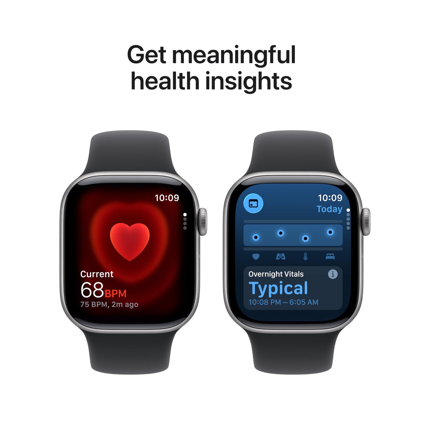 Apple Watch Series 11 [GPS 42mm] Smartwatch with Space Gray Aluminum Case with Black Sport Band - S/M. Sleep Score, Fitness Tracker, Health Monitoring, Always-On Display, Water Resistant - AOP3D tech