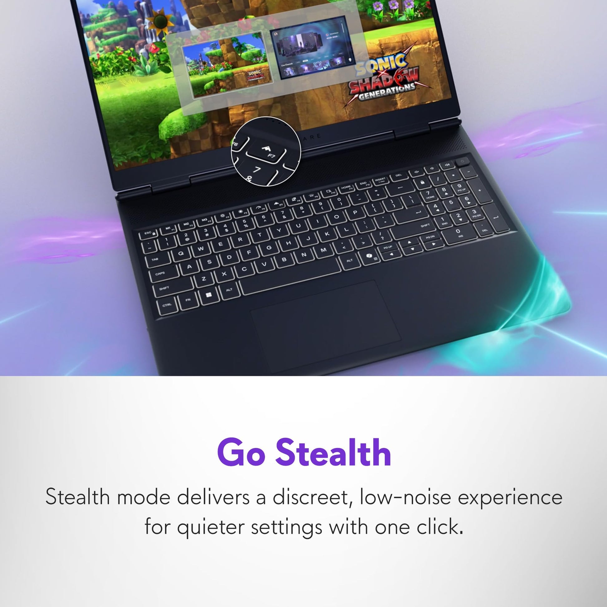 Alienware 16 Aurora Gaming Laptop AC16250-16" WQXGA 120Hz Display, Intel Core 7-240H Processor, 16GB DDR5 RAM, 1TB SSD, NVIDIA GeForce RTX 5050 8GB Graphics, Windows 11 Home, Onsite Service - Blue - AOP3D tech