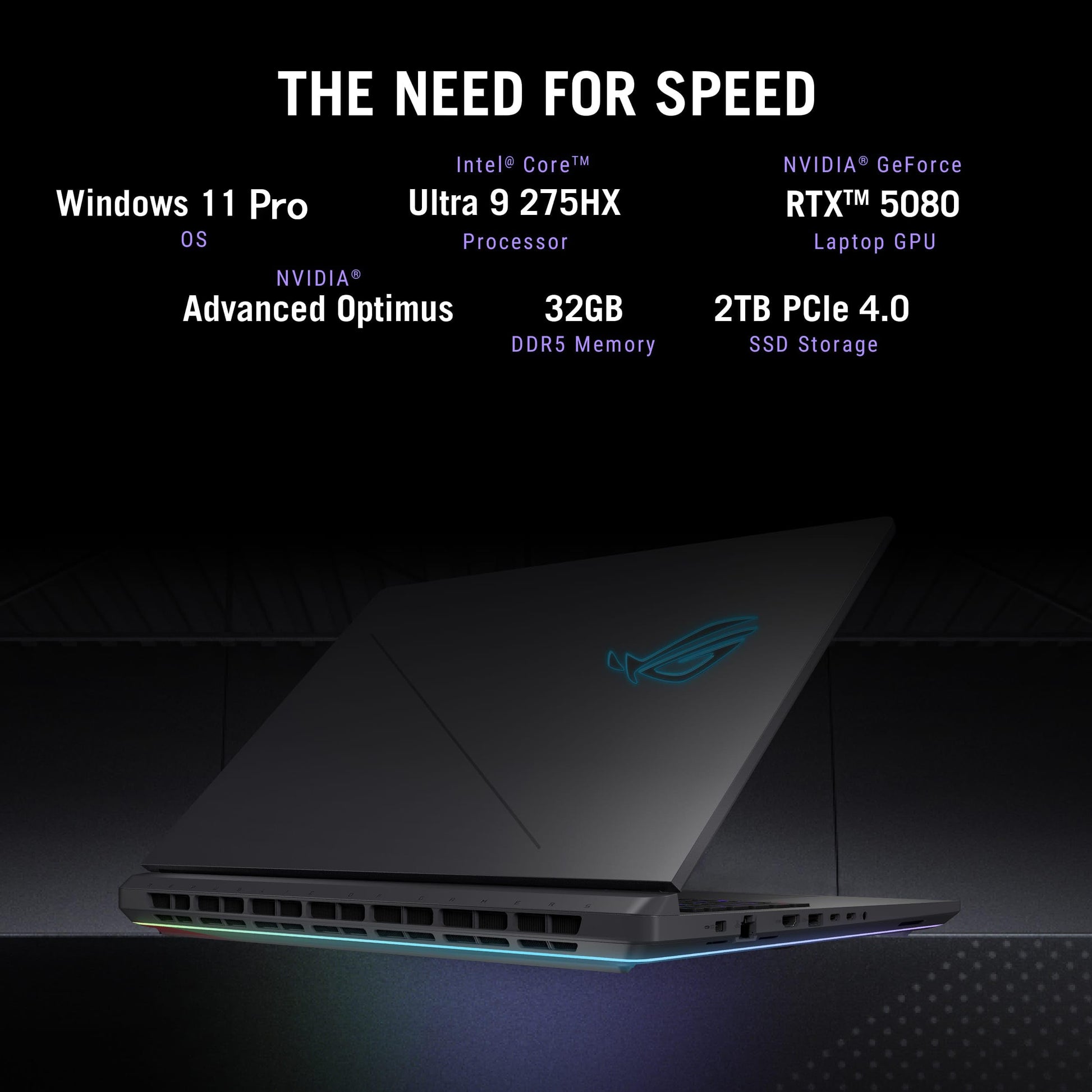 2025 ASUS ROG Strix G18 Gaming Laptop - NVIDIA RTX 5080(16GB GDDR7), Intel Ultra 9 275HX, 18" 2.5K 240Hz Display, Wi-Fi 7, Windows 11 Pro, Office Lifetime License & Accessories, 64GB DDR5 RAM 8TB SSD - AOP3D tech
