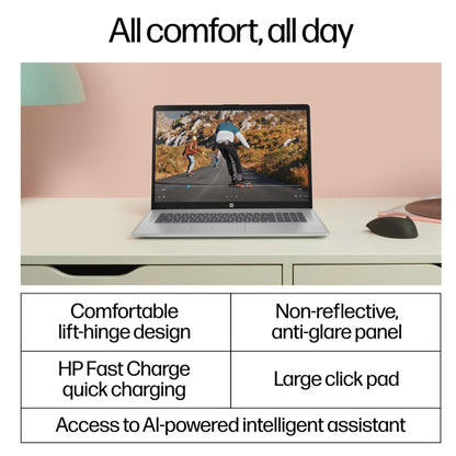 HP 17.3 inch Laptop with Lifetime Office 365 for The Web, Intel 13th 8 Cores i3 CPU (Beat 11th i5), 16GB RAM, 256GB SSD Storage, 10 Key Number Pad, Windows 11, No Mouse - AOP3D tech