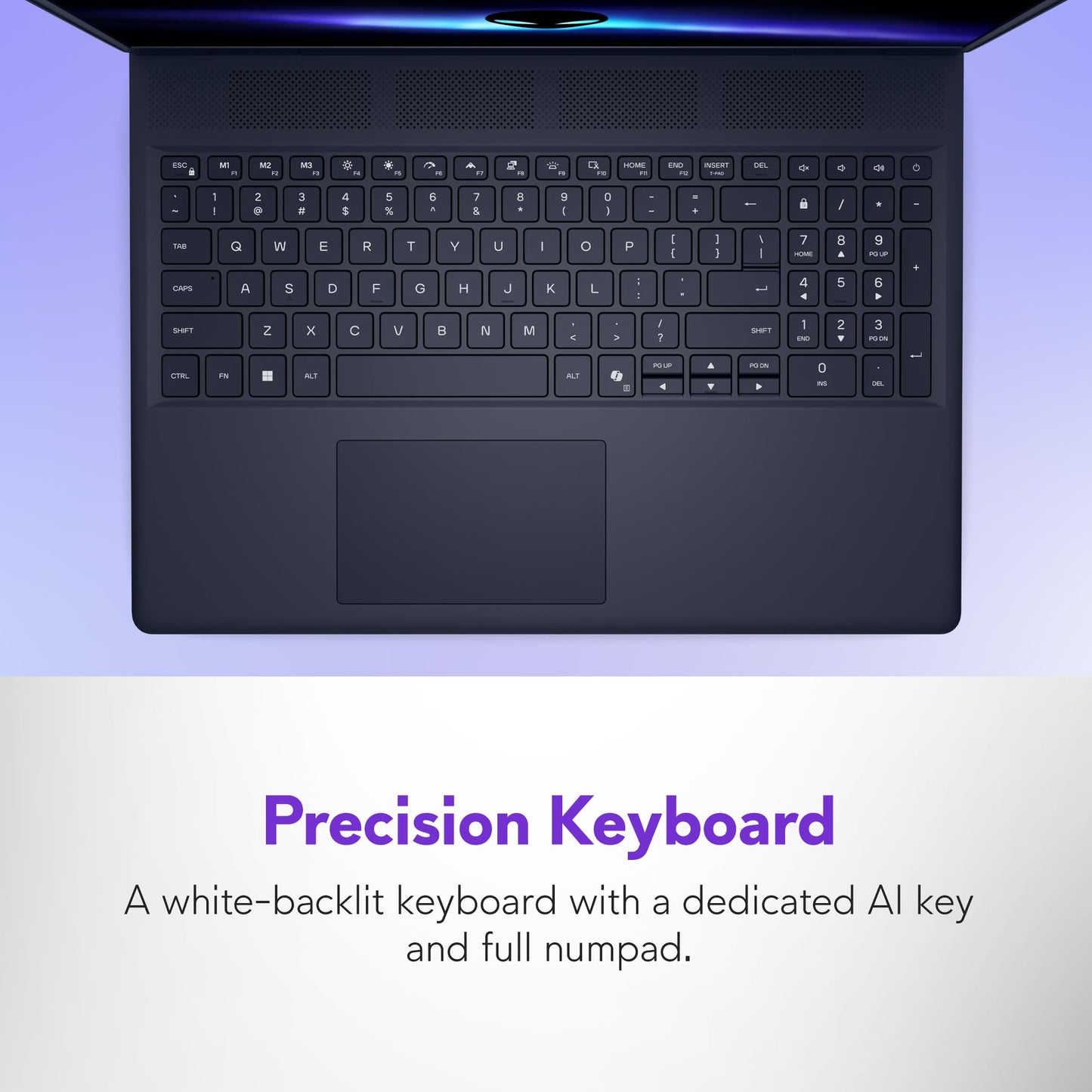 Alienware 16 Aurora Gaming Laptop AC16250-16" WQXGA 120Hz Display, Intel Core 7-240H Processor, 16GB DDR5 RAM, 1TB SSD, NVIDIA GeForce RTX 5050 8GB Graphics, Windows 11 Home, Onsite Service - Blue - AOP3D tech