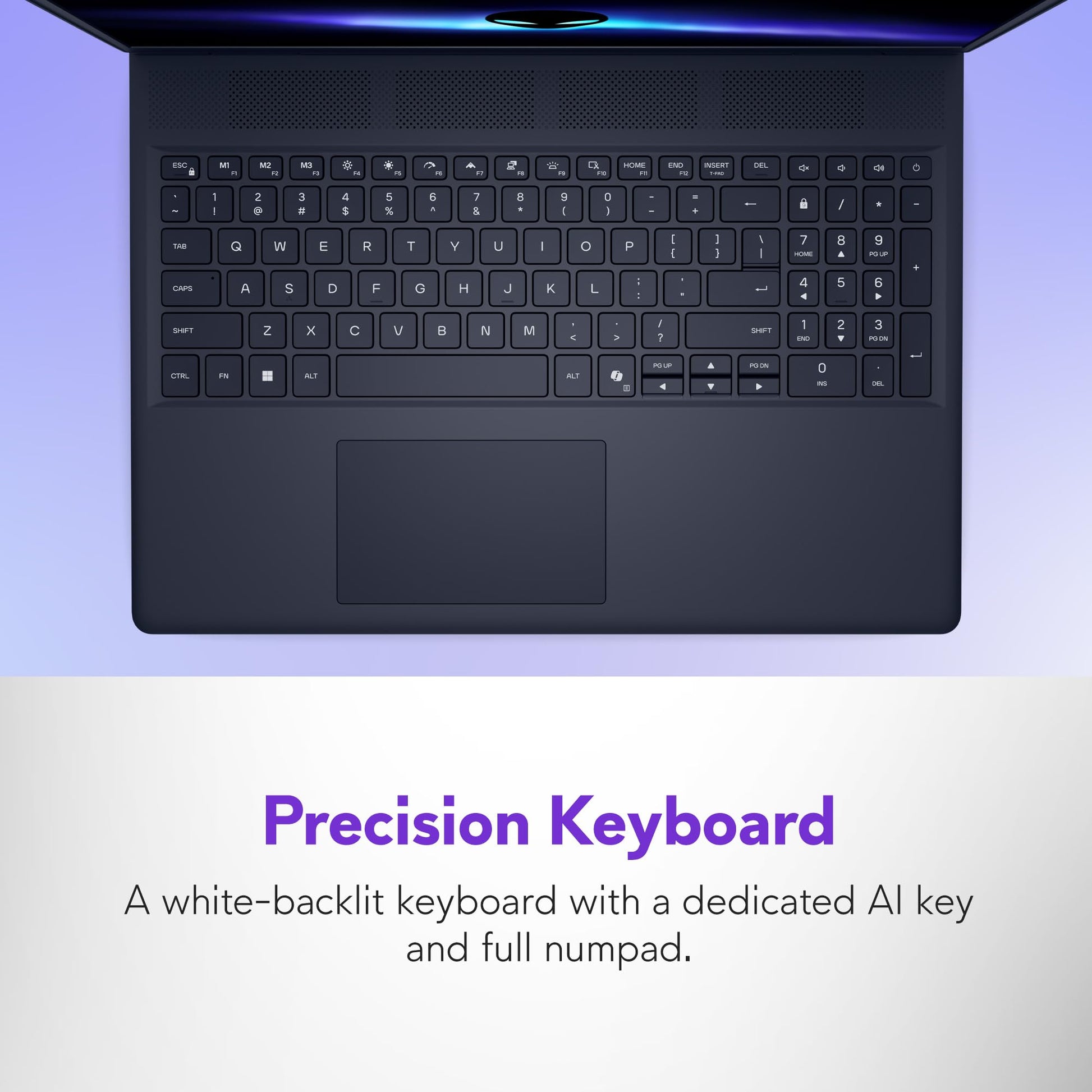 Alienware 16 Aurora Gaming Laptop AC16250-16" WQXGA 120Hz Display, Intel Core 7-240H Processor, 16GB DDR5 RAM, 1TB SSD, NVIDIA GeForce RTX 5050 8GB Graphics, Windows 11 Home, Onsite Service - Blue - AOP3D tech