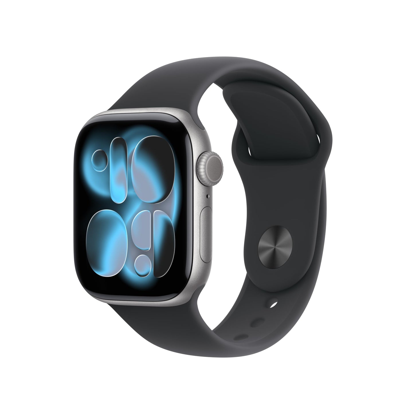 Apple Watch Series 11 [GPS 42mm] Smartwatch with Space Gray Aluminum Case with Black Sport Band - S/M. Sleep Score, Fitness Tracker, Health Monitoring, Always-On Display, Water Resistant - AOP3D tech
