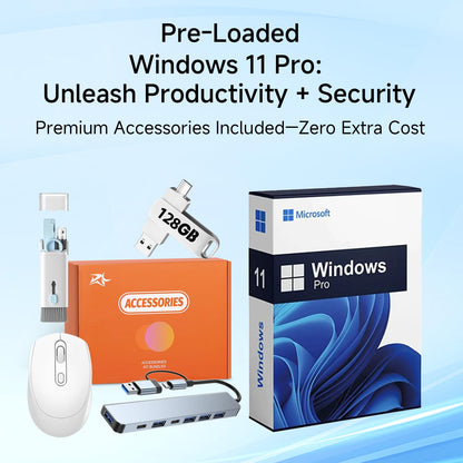 Boost your productivity and security with Windows 11 Pro and premium accessories—white mouse, 128GB USB drive, accessory box, and USB hub—for your Alienware 18 Area-51 Gaming Laptop with NVIDIA RTX 5080, Intel Ultra 9, and QHD+ display.