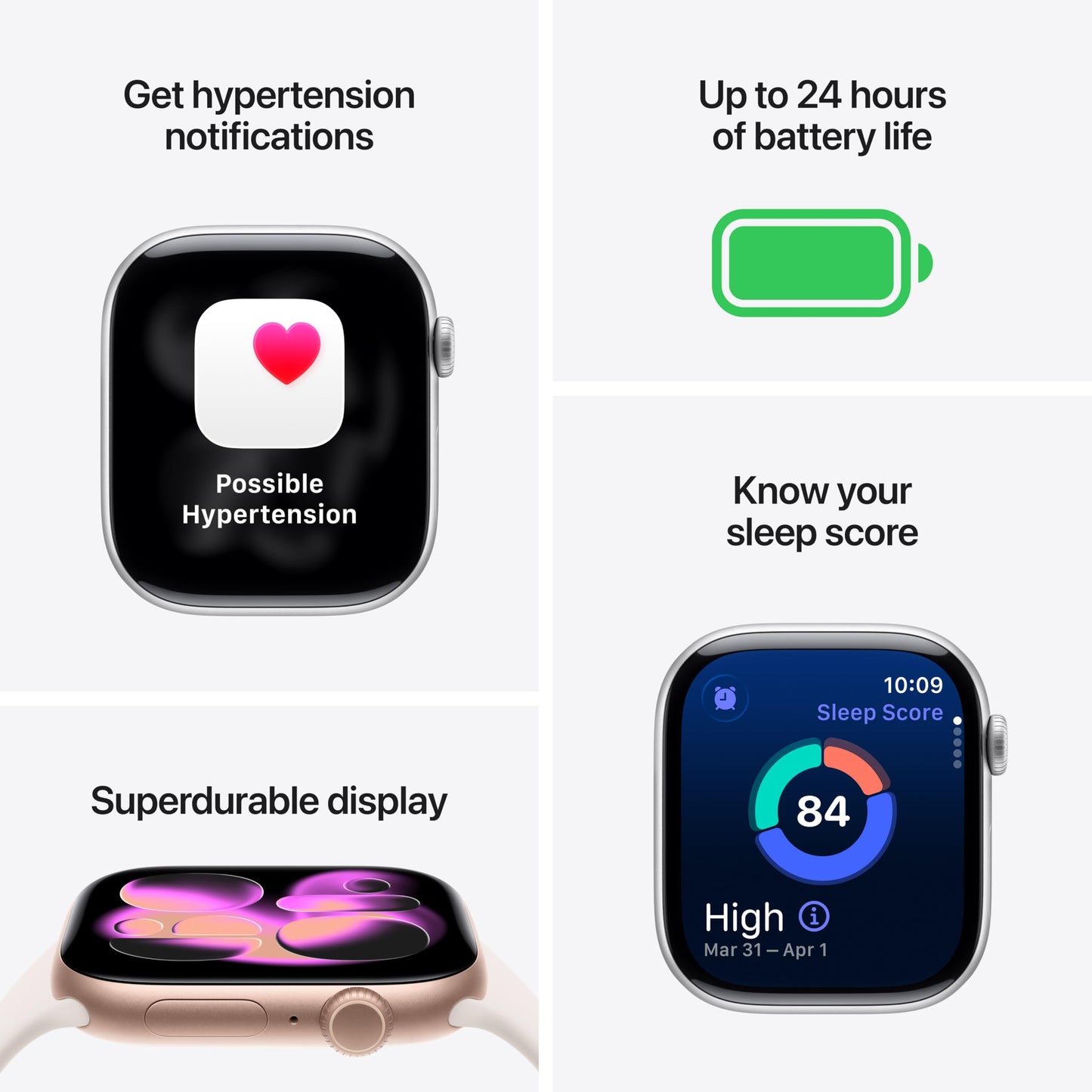 Apple Watch Series 11 [GPS 46mm] Smartwatch with Space Gray Aluminum Case with Black Sport Band - M/L. Sleep Score, Fitness Tracker, Health Monitoring, Always-On Display, Water Resistant - AOP3D tech