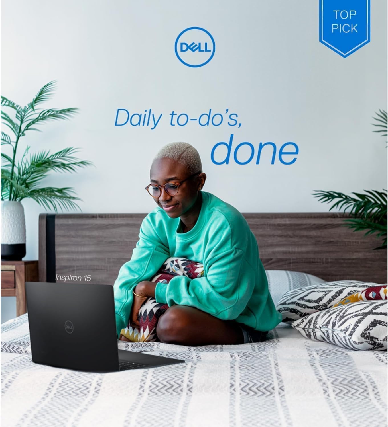 Dell Inspiron 15.6" FHD Touchscreen Laptop, 13th Gen Intel Core i5 (Beat i7-1250U), 12GB RAM, 768GB Storage (256GB PCIe SSD + 512GB External), Anti-Glare, Win 11 with MS Office, Long Battery Life - AOP3D tech