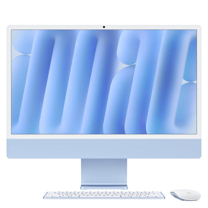 Apple 2024 iMac All-in-One Desktop Computer with M4 chip with 8-core CPU and 8-core GPU: Built for Apple Intelligence, 24-inch Retina Display, 16GB Unified Memory, 256GB SSD Storage; Blue - AOP3D tech