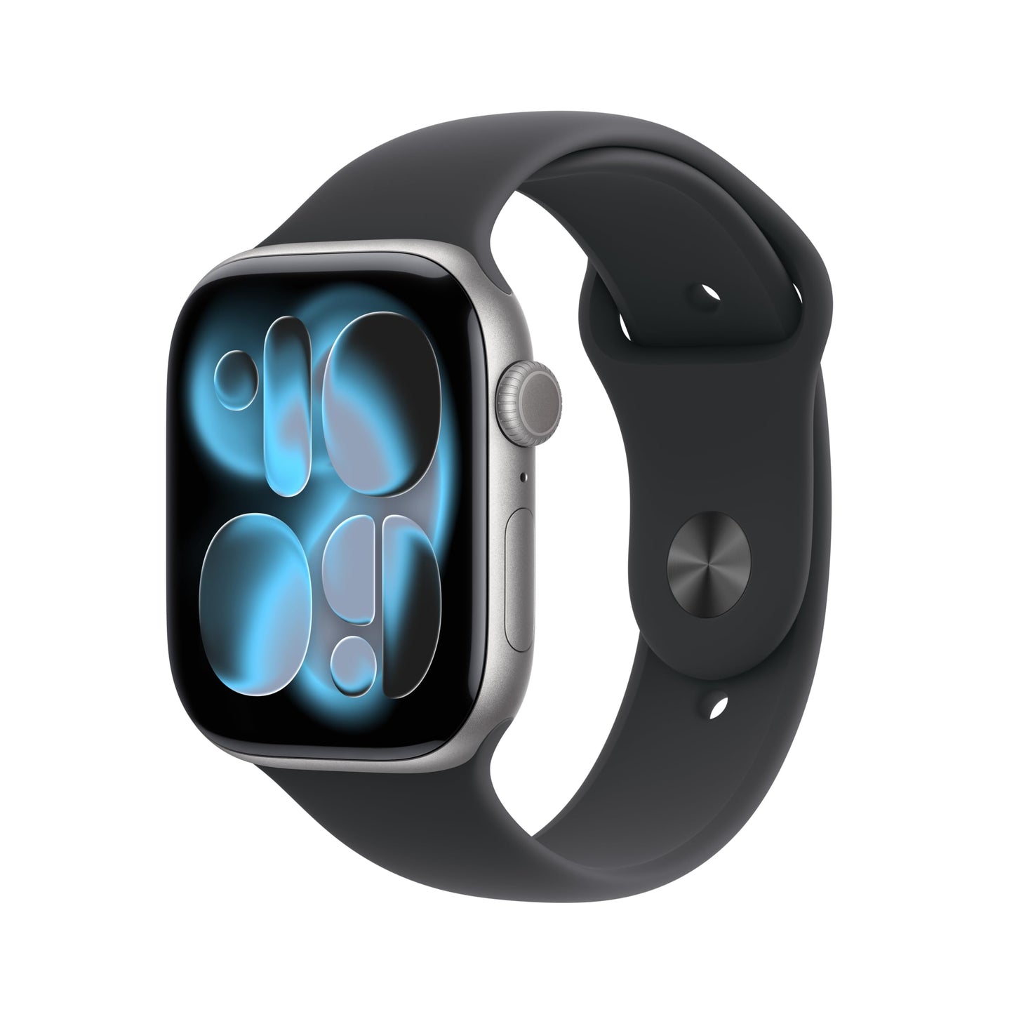 Apple Watch Series 11 [GPS 46mm] Smartwatch with Space Gray Aluminum Case with Black Sport Band - M/L. Sleep Score, Fitness Tracker, Health Monitoring, Always-On Display, Water Resistant - AOP3D tech