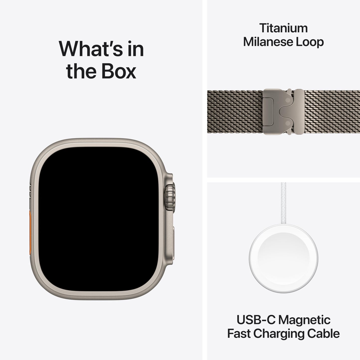 Apple Watch Ultra 3 [GPS + Cellular 49mm] Running & Multisport Smartwatch w/Rugged Titanium Case w/Natural Titanium Milanese Loop - L. Satellite Communications, Advanced Health & Fitness Tracking - AOP3D tech