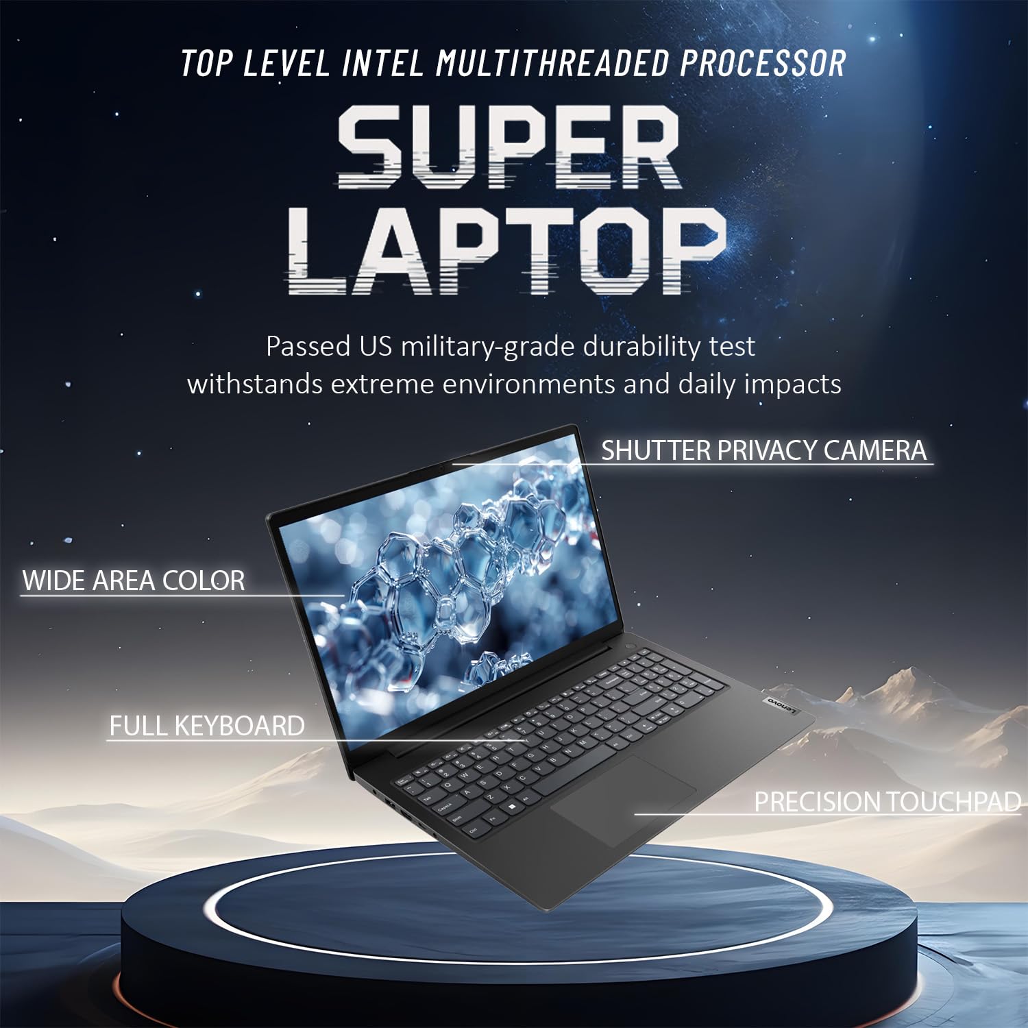 Lenovo 2026 New Generation Business and Student Laptop, Ryzen 3 7000-Series(Outperforms Intel i5-1235U), 16GB DDR5, 256GB PCIE, 15.6" FHD Display, Ultra Quiet Design, Long Battery Life, Windows 11 Pro - AOP3D tech