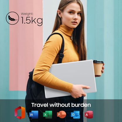 EYY 15.6" Laptop Computer, Win 11 Laptops with 8GB RAM 256GB SSD, 100% sRGB Screen, Celeron N4000 Processor(up to 2.6GHz) Notebook, Dual Band WiFi丨BT 4.2丨HDMI丨5000mAh Battery - AOP3D tech