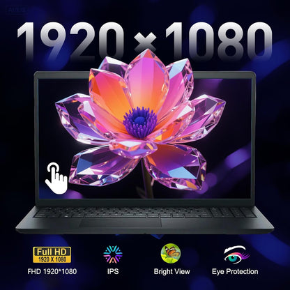 Dell Inspiron 15.6" FHD Touchscreen Laptop, 13th Gen Intel Core i5 (Beat i7-1250U), 12GB RAM, 768GB Storage (256GB PCIe SSD + 512GB External), Anti-Glare, Win 11 with MS Office, Long Battery Life - AOP3D tech
