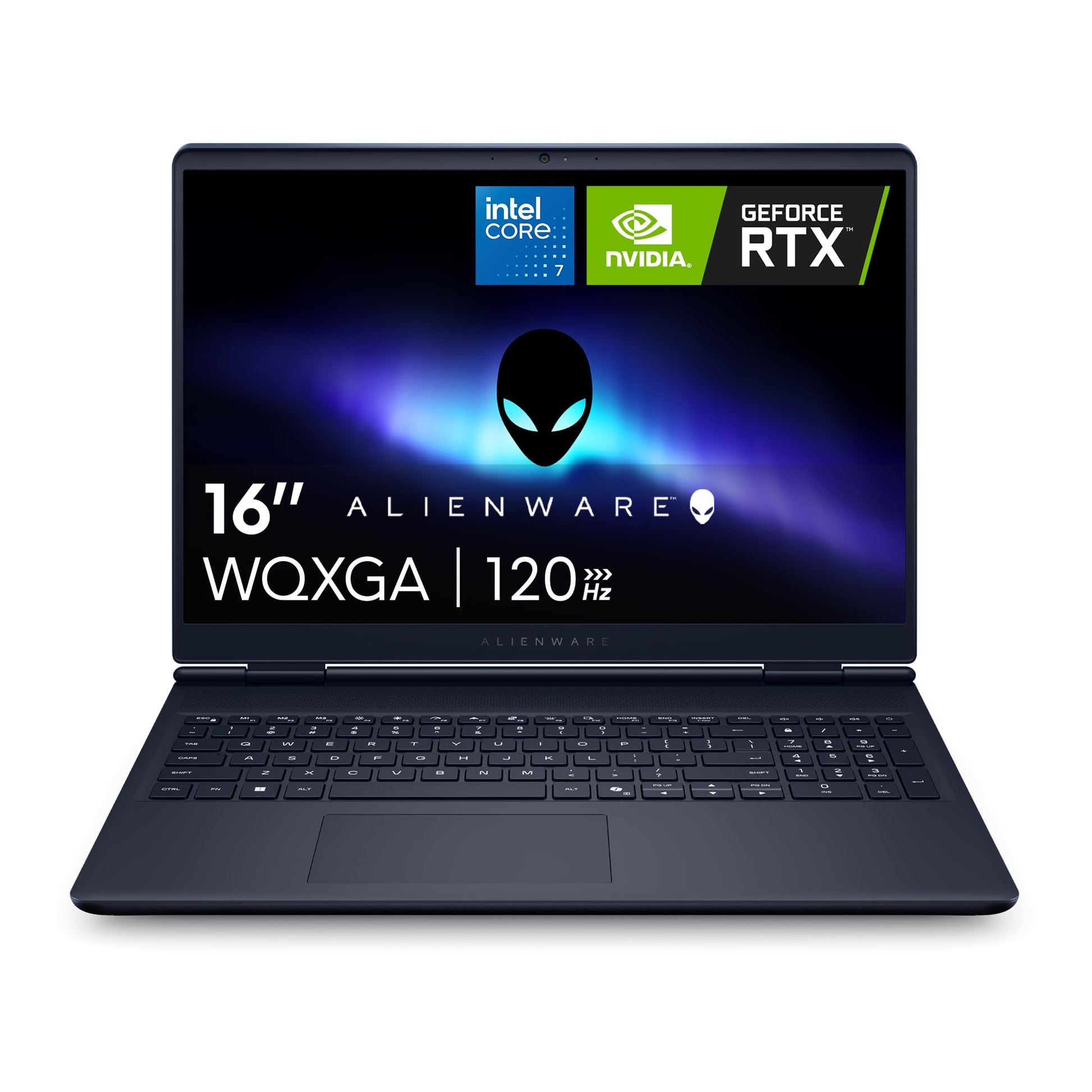 Alienware 16 Aurora Gaming Laptop AC16250-16" WQXGA 120Hz Display, Intel Core 7-240H Processor, 16GB DDR5 RAM, 1TB SSD, NVIDIA GeForce RTX 5050 8GB Graphics, Windows 11 Home, Onsite Service - Blue - AOP3D tech