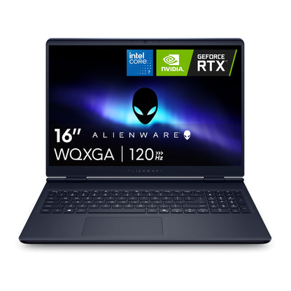 Alienware 16 Aurora Gaming Laptop AC16250-16" WQXGA 120Hz Display, Intel Core 7-240H Processor, 16GB DDR5 RAM, 1TB SSD, NVIDIA GeForce RTX 5050 8GB Graphics, Windows 11 Home, Onsite Service - Blue - AOP3D tech