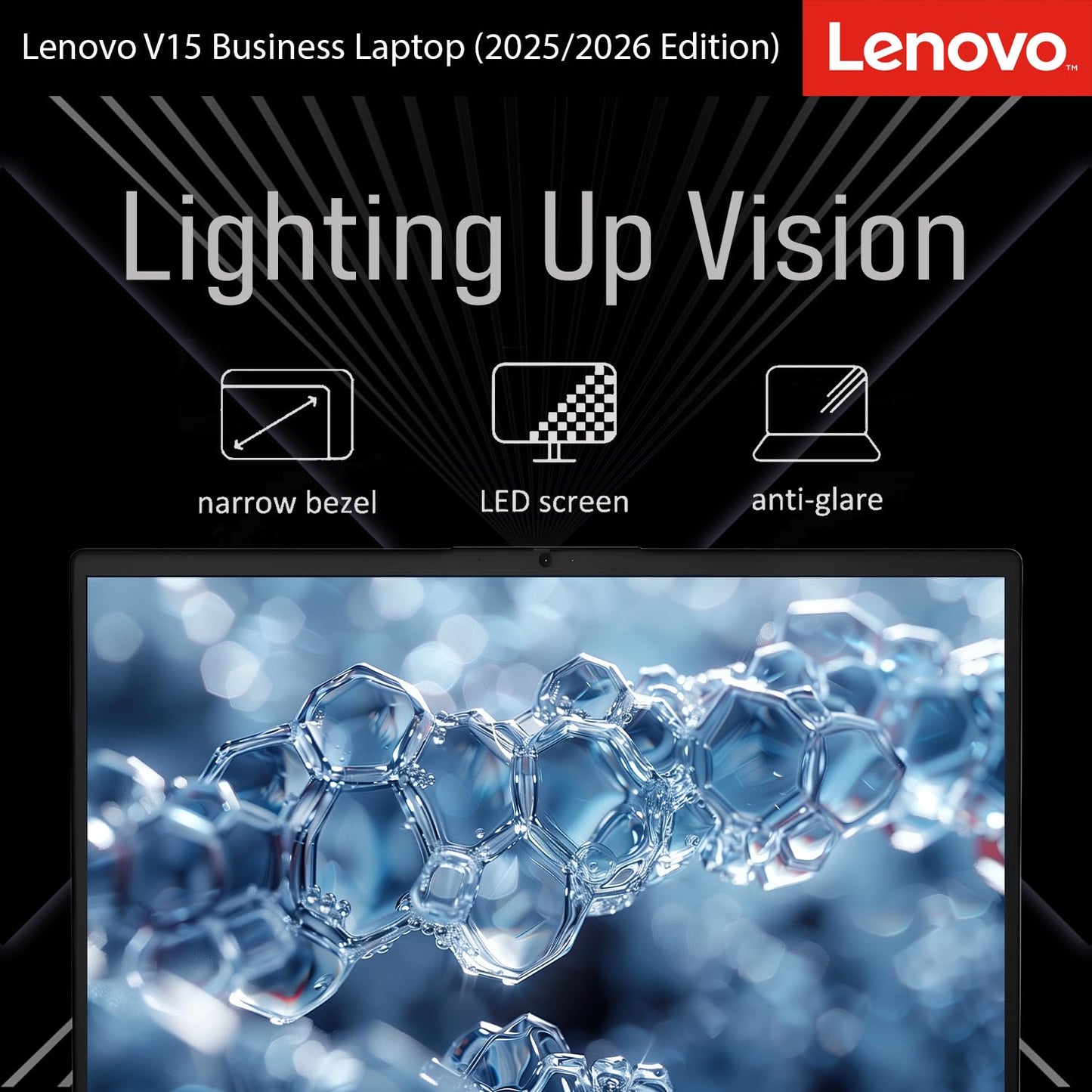 Lenovo 2026 New Generation Business and Student Laptop, Ryzen 3 7000-Series(Outperforms Intel i5-1235U), 16GB DDR5, 256GB PCIE, 15.6" FHD Display, Ultra Quiet Design, Long Battery Life, Windows 11 Pro - AOP3D tech