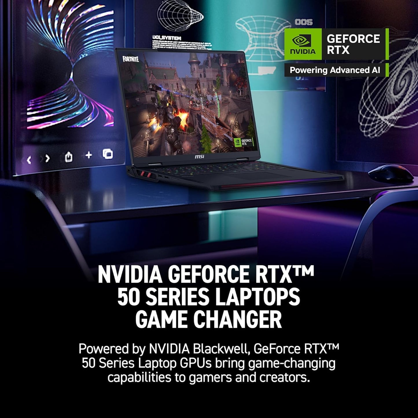 msi Raider 18 HX RTX 5090 Gaming Laptop, 18" UHD+ 120Hz Display, Intel Core Ultra 9 285HX, 96GB DDR5 RAM, 4TB SSD, RGB Backlit KB, Fingerprint Reader, Thunderbolt 5, Wi-Fi 7, Black, Windows 11 Home - AOP3D tech