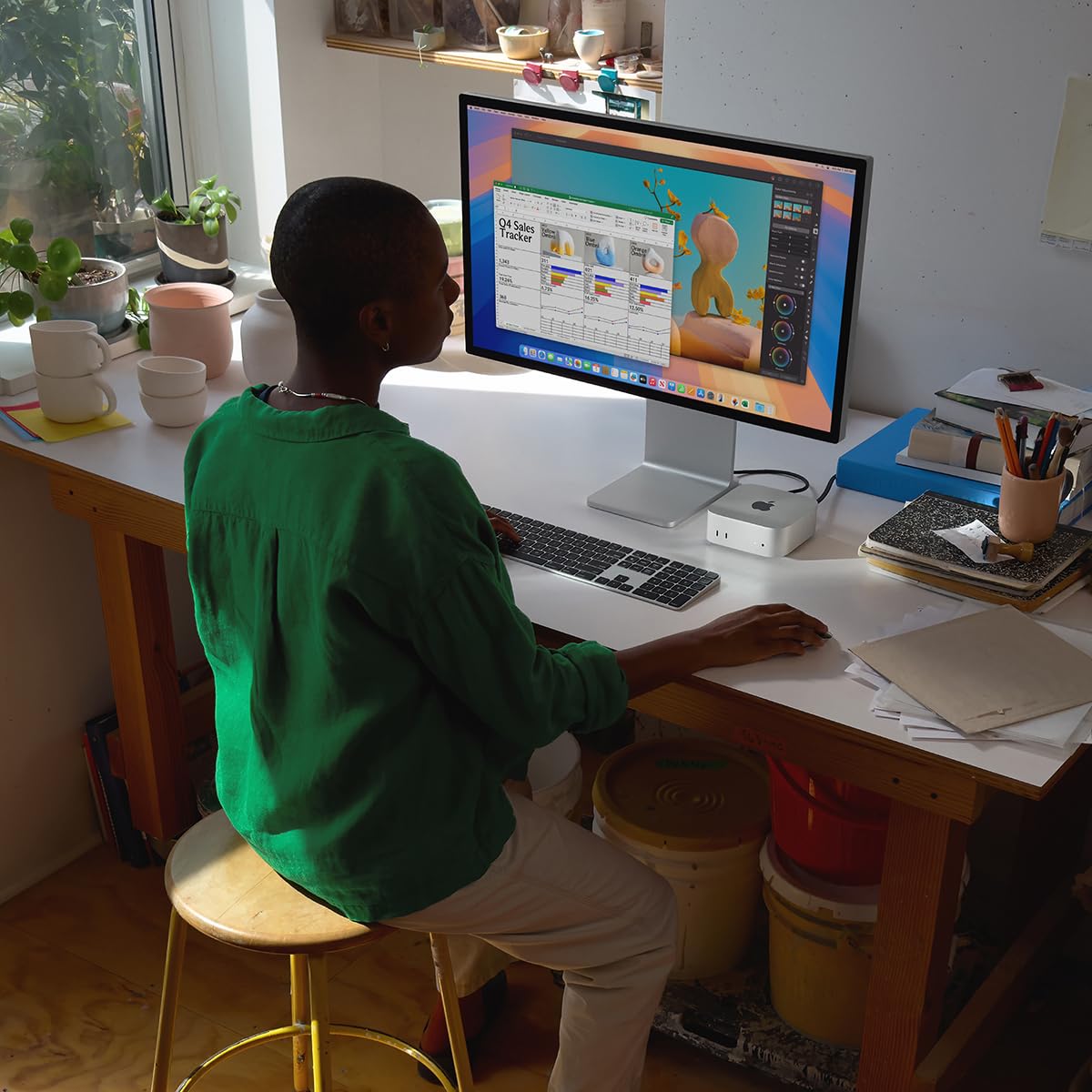 Apple 2024 Mac mini Desktop Computer with M4 chip with 10‑core CPU and 10‑core GPU: Built for Apple Intelligence, 16GB Unified Memory, 256GB SSD Storage, Gigabit Ethernet. Works with iPhone/iPad - AOP3D tech