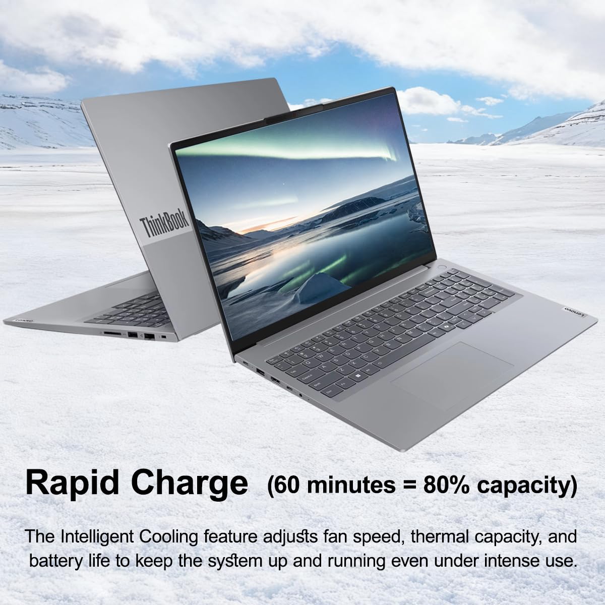 Lenovo ThinkBook 16 Gen 7 Business Laptop (16" FHD+ Anti-Glare, AMD Ryzen 5 7533HS (> i7-1255U), 32GB DDR5 RAM, 1TB SSD), Fingerprint Reader, Webcam, Wi-Fi 6, Ethernet, Win 11 Pro w/ Copilot, Grey - AOP3D tech