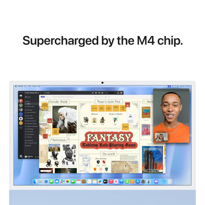 Apple 2024 iMac All-in-One Desktop Computer with M4 chip with 8-core CPU and 8-core GPU: Built for Apple Intelligence, 24-inch Retina Display, 16GB Unified Memory, 256GB SSD Storage; Blue - AOP3D tech