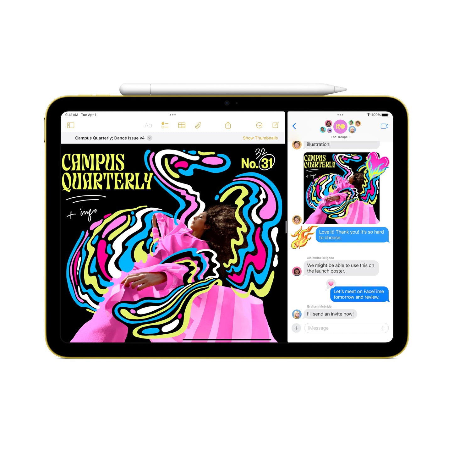 Apple iPad 11-inch: A16 chip, 11-inch Model, Liquid Retina Display, 512GB, Wi-Fi 6, 12MP Front/12MP Back Camera, Touch ID, All-Day Battery Life — Pink - AOP3D tech