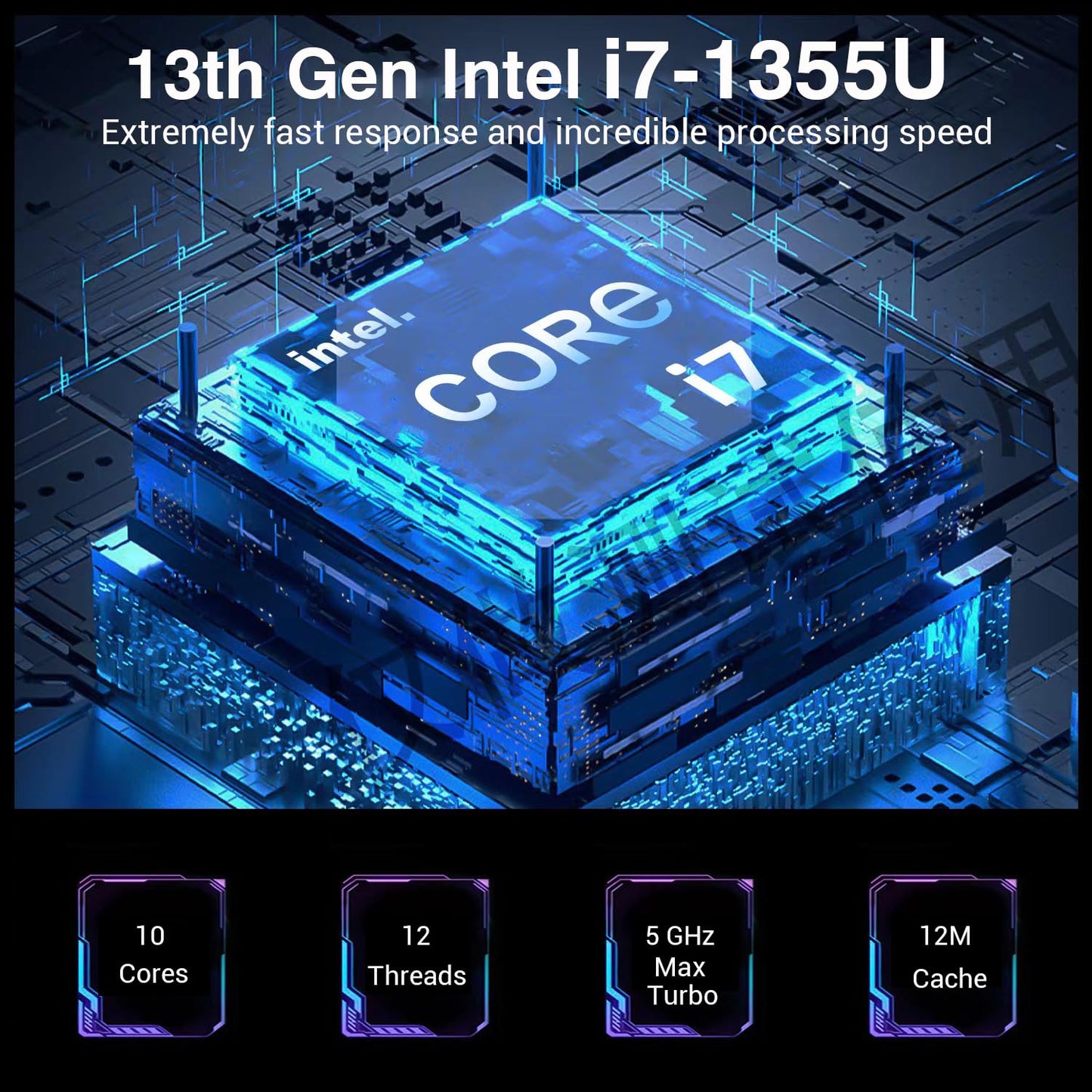 HP 17 Laptop Touchscreen Computer, 17.3" HD+ Touch Screen Business Laptop PC, Intel 10-Core i7, 64GB RAM, 2TB SSD, Windows 11 Pro, Backlit Number Pad, Fingerprint Reader, Wi-Fi 6 - AOP3D tech