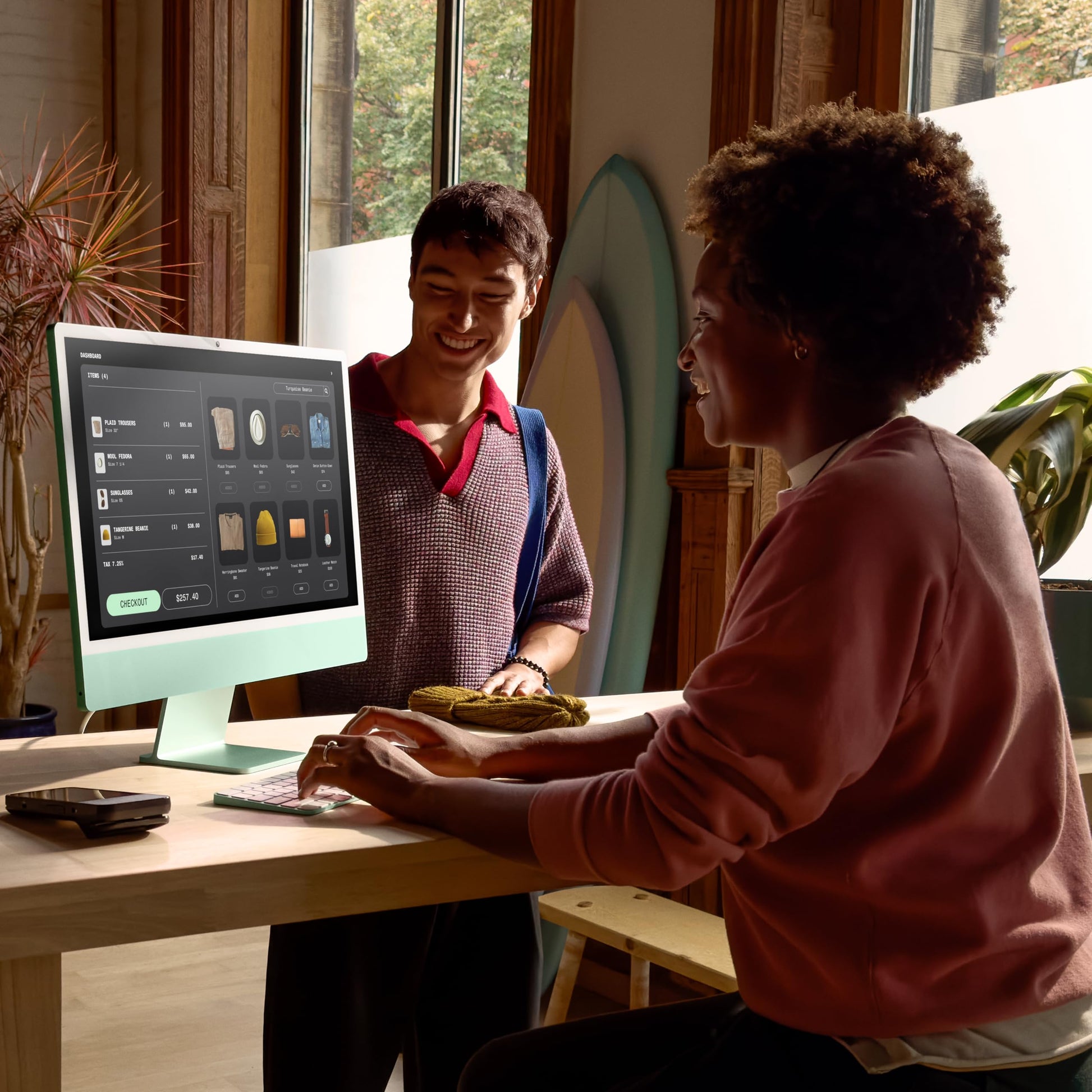 Apple 2024 iMac All-in-One Desktop Computer with M4 chip with 8-core CPU and 8-core GPU: Built for Apple Intelligence, 24-inch Retina Display, 16GB Unified Memory, 256GB SSD Storage; Blue - AOP3D tech