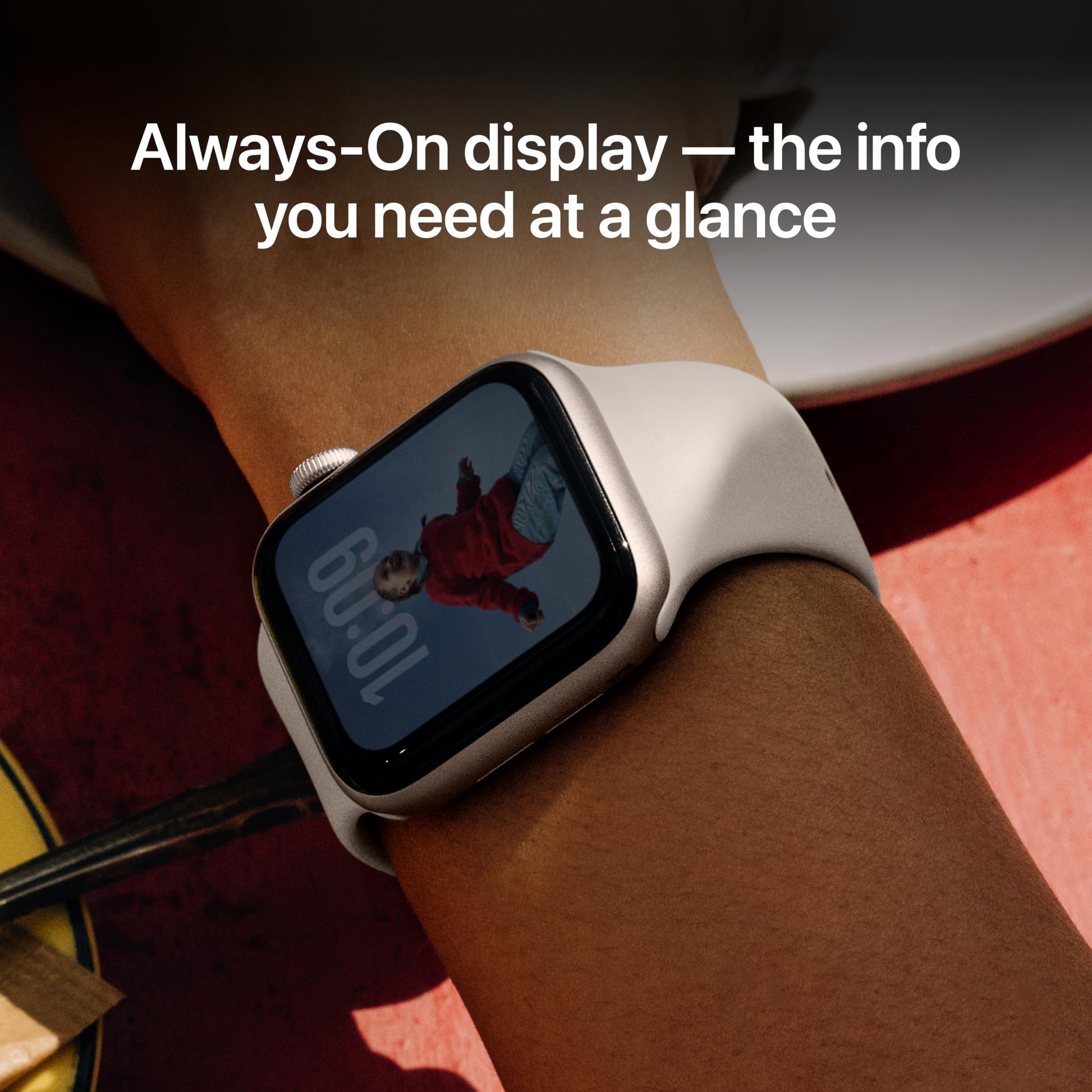 Apple Watch SE 3 [GPS 40mm] Smartwatch with Starlight Aluminum Case with Starlight Sport Band - S/M. Fitness and Sleep Trackers, Heart Rate Monitor, Always-On Display, Water Resistant - AOP3D tech