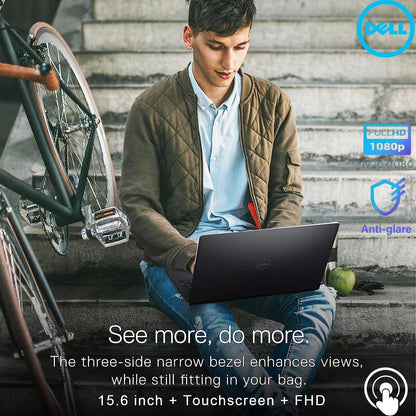 Dell Inspiron 15.6" FHD Touchscreen Laptop, 13th Gen Intel Core i5 (Beat i7-1250U), 12GB RAM, 768GB Storage (256GB PCIe SSD + 512GB External), Anti-Glare, Win 11 with MS Office, Long Battery Life - AOP3D tech